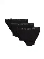 Erkek Slip 3 Lü Paket US. POLO ASSN. 83057 Siyah-Siyah-Siyah detay görünüm